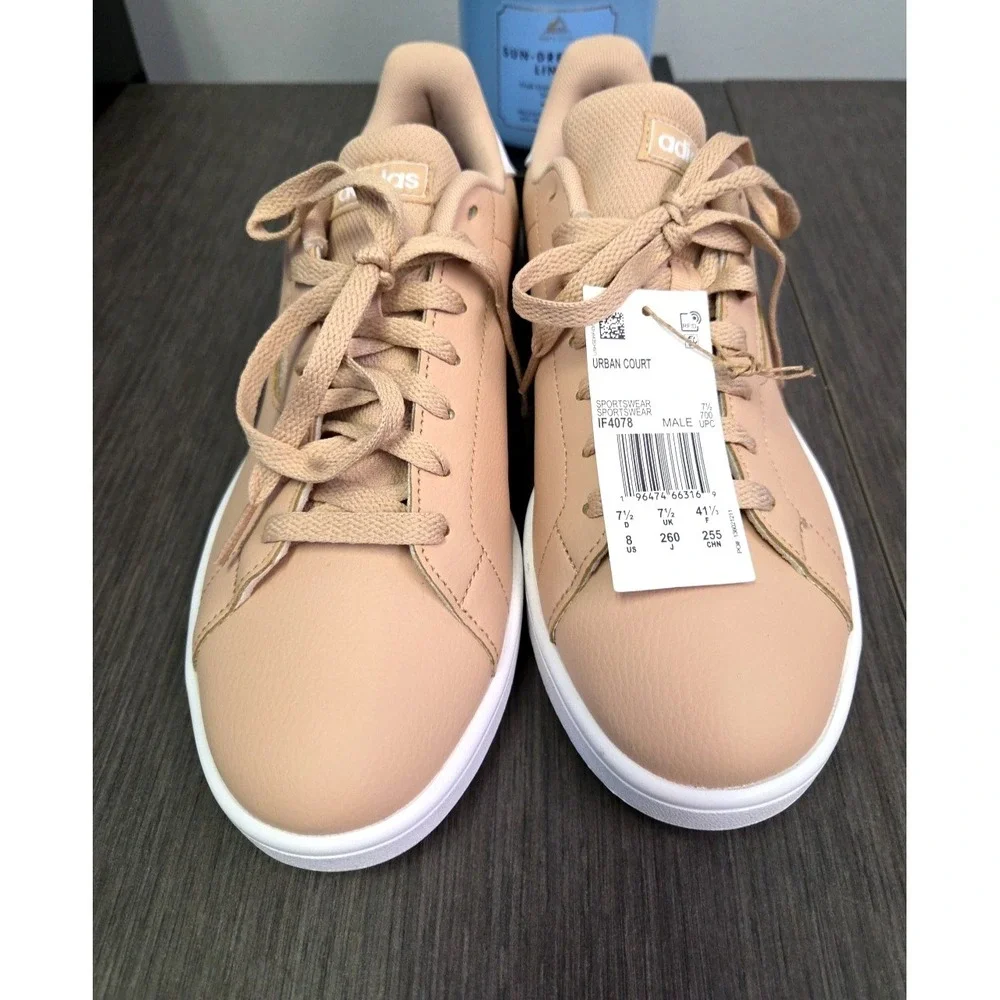 Adidas Court Shoes Sneakers‎  Magic Beige Men's Size 8  Womens 9.5 NEW
